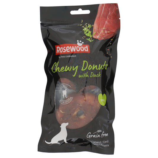 Pets unlimited - dog rosewood chew donuts duck Small