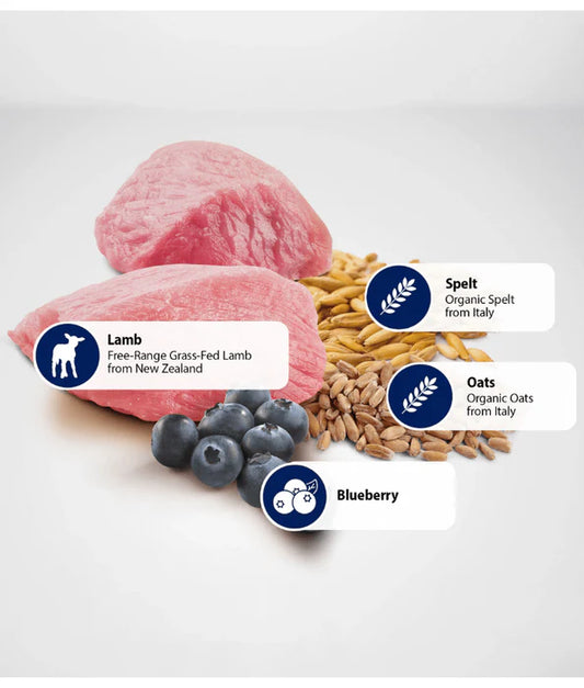 Farmina - dog N&D Ancestral Grain, Lamb and Blueberry Adult Dry Dog Food For Mini and Small Breeds