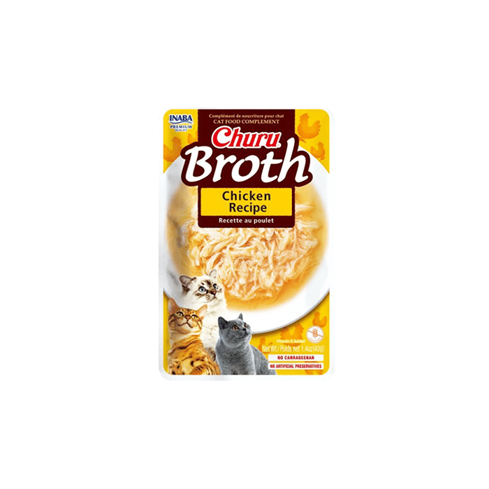 INABA - CAT CHURU BROTH CHICKEN 40G