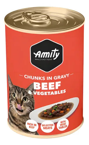 Amity - Cat Can beef & vegetables 415g