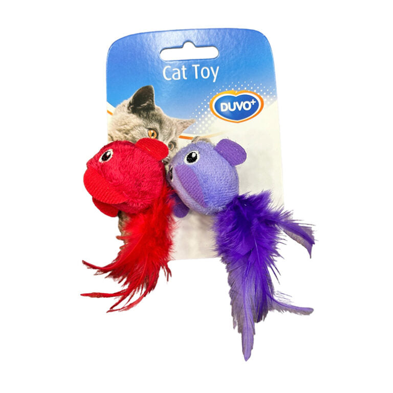 Duvo - cat toy Bouncing Bird With Catnip Inside 2Pcs