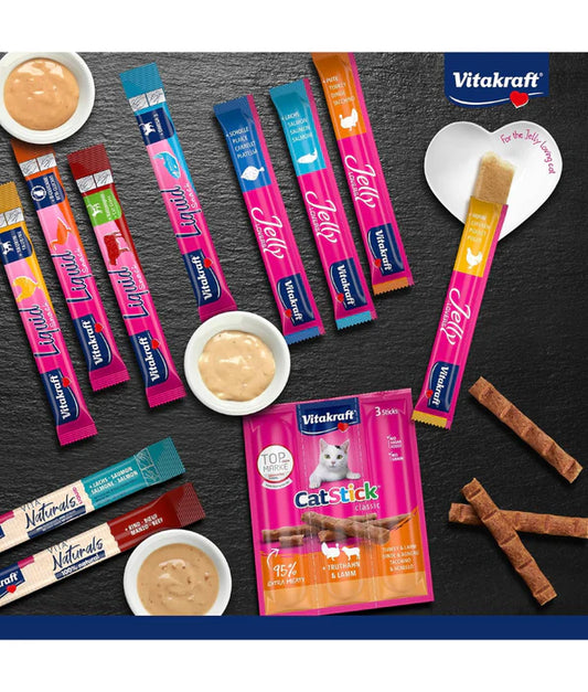 Vitakraft - cat Advent Calendar for Cats 2025, Premium Christmas Cat Treat Calendar - 24 Daily Snacks