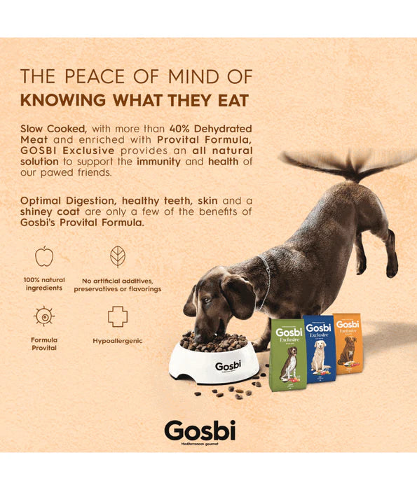 Gosbi - dog Exclusive, Hypoallergenic Chicken Adult Dry Food For Mini and Small Breeds 2kg-7kg