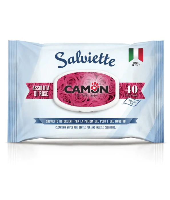 Camon - Salviette Cleansing Wipes Fragrance Rose Wipes 40 Sheets