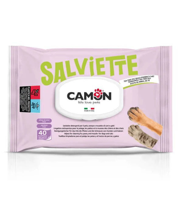 Camon - Salviette Tea Tree Oil Cleaning Wipes 40 Sheets