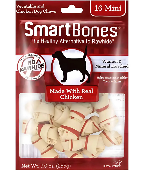 Smart Bones - dog real chicken 16 mini