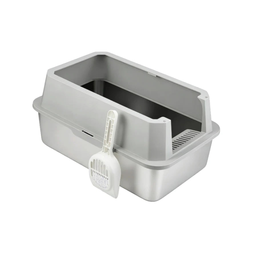 Key-West 201 - Cat Litter Inox Box Stainless Steel+ABS Grey 60*40*30cm