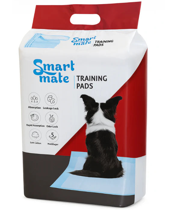 Midea Pet - Smart Mate Training Pads, 5-Layer Odor-Lock & Leak-Proof Absorption, Small 60×45cm - 50 pads