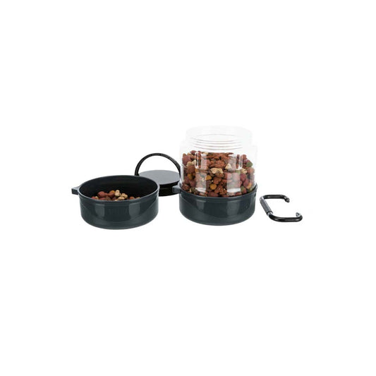 Trixie - Travel Set - Plastic Double Bowl - 2x0.75L