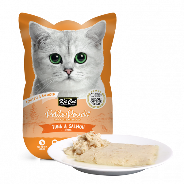 Kit Cat - Petite Pouch Complete & Balanced Tuna & Salmon in Aspic