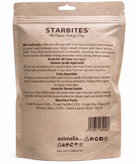 All Natural treats - dog Chicken Gizzards - Starbites Dog Chews , Grain-Free, Air-Dried 50g