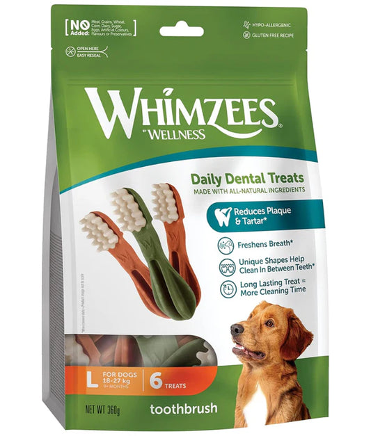 Whimzees - Dental Treats Tooth Brush XS-S-M-L