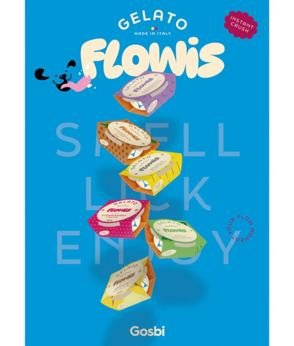 Gosbi - dog Flowis Gelato, Banana Flavor, Frozen Treat for All Dogs - 40g