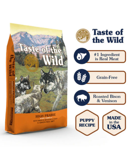 Taste of The Wild - dog High Prairie Puppy- Roasted Bison & Roasted Venison 2kg - 12 kg