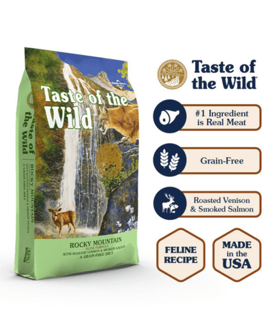 Taste of The Wild - cat Rocky Mountain Feline Formula with Roasted Venison & Smoked Salmon 2kg