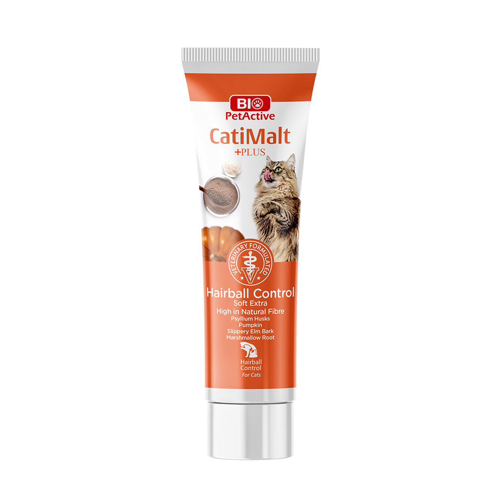 Bio PetActive - Catimalt Paste - Hairball Control Soft Paste for Cats