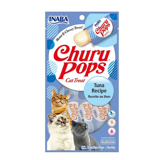 Inaba - cat Churu pops tuna recipe 15g (4 tubes)
