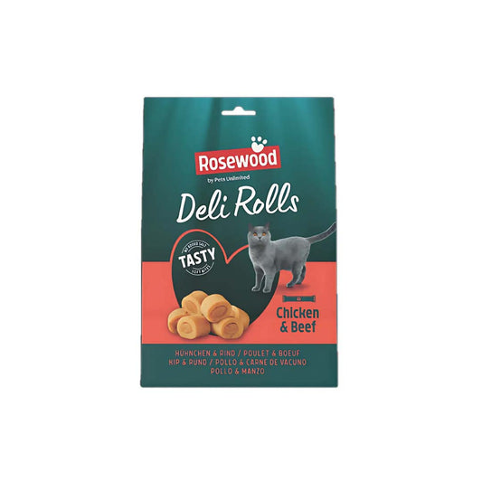 Pets Unlimited - cat Rosewood Deli Rolls Chicken & Beef 40g