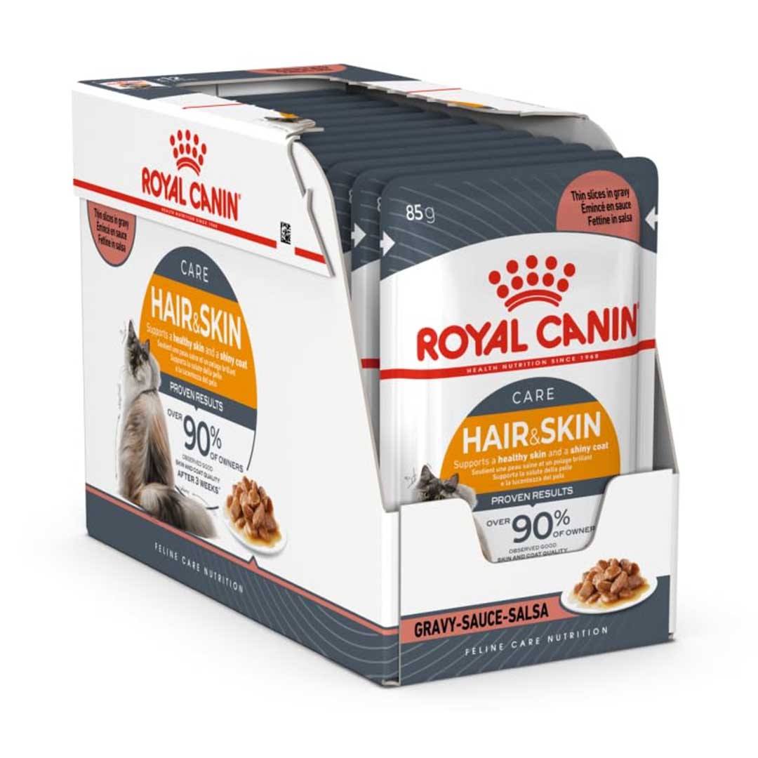 Royal Canin - Cat hair & skin gravy wet food