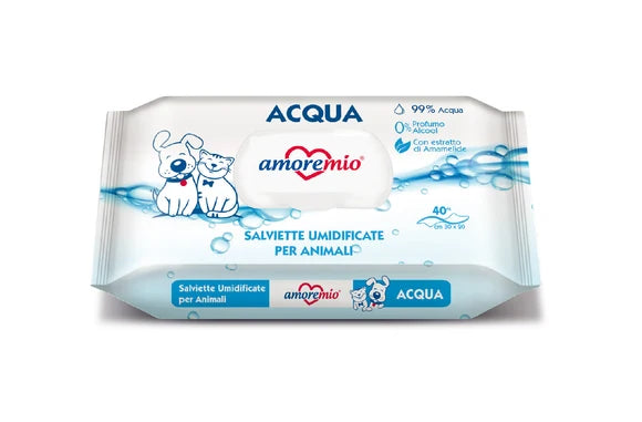 Amoremio - Water Pet Wipes 40pcs