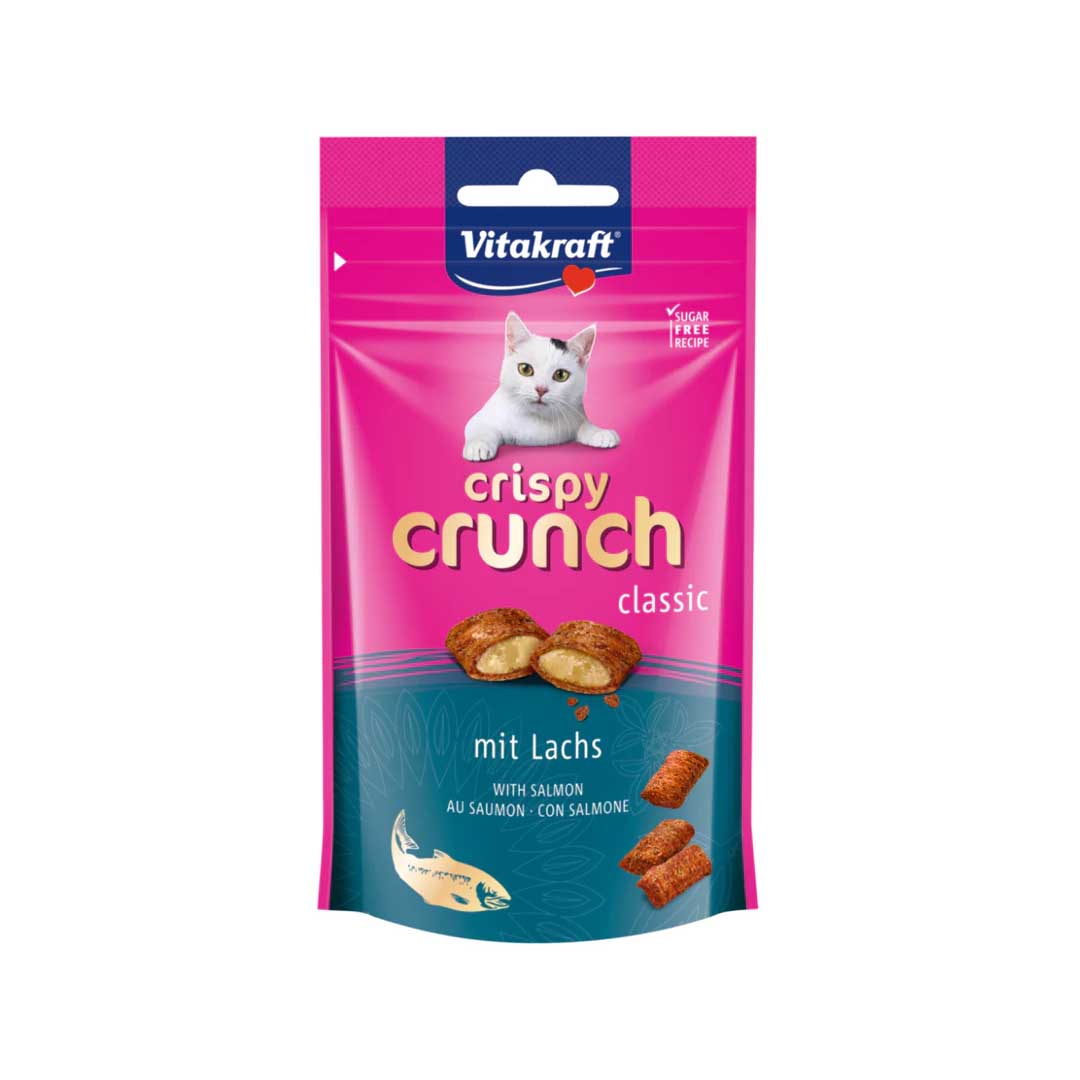 Vitakraft - cat Crispy Crunch Classic With Mit Lachs 60g