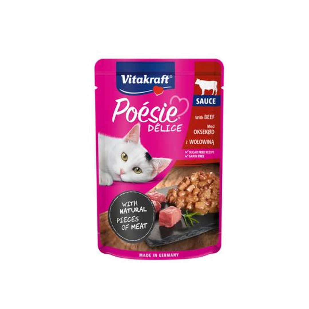 Vitakraft - cat Poesie Delisauce With Beef 85g