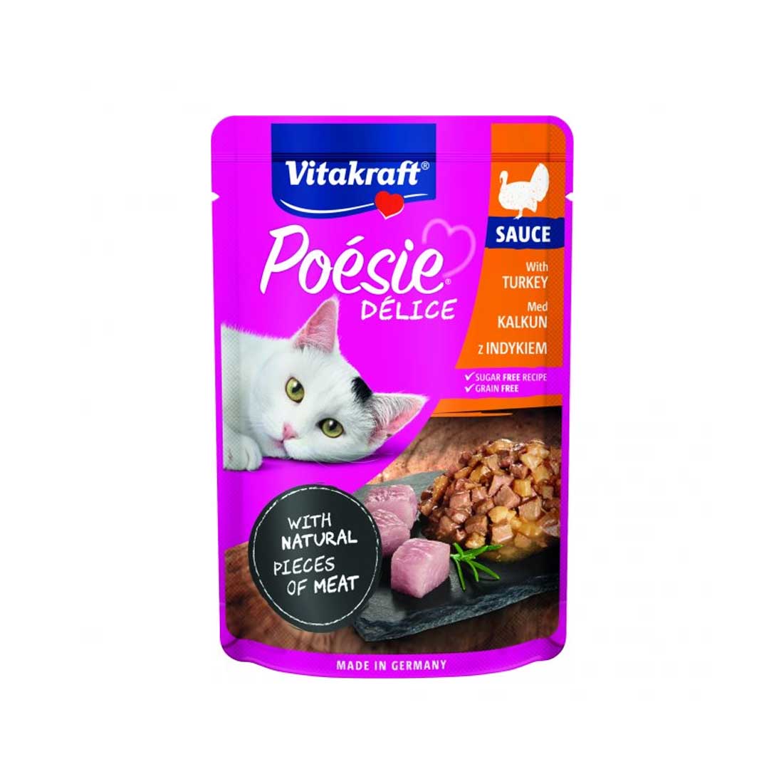 Vitakraft - cat Poesie delisauce With Turkey 85g
