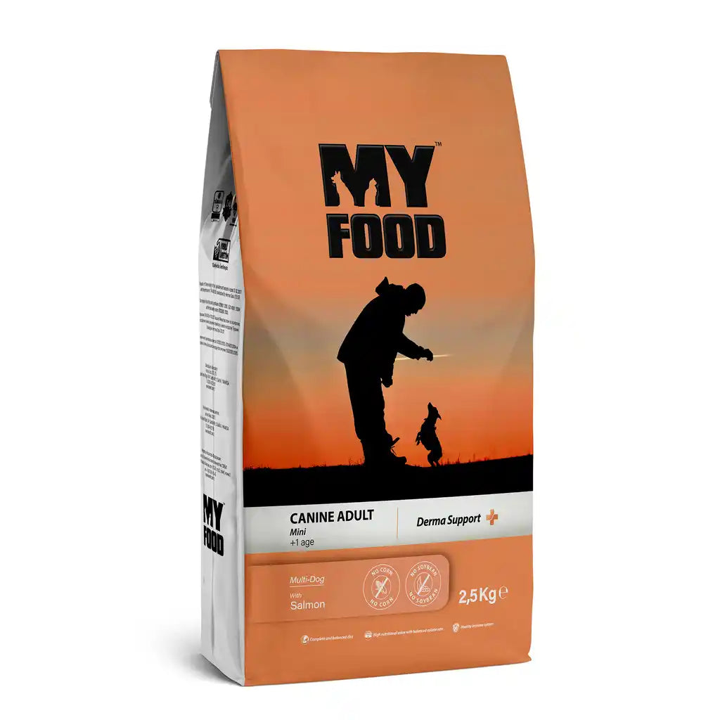 My Food - dog canine adult mini with salmon 2.5kg