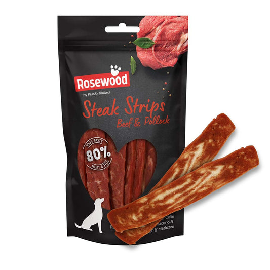 Pets Unlimited - dog rosewood Steak Fillet with beef and Pollock