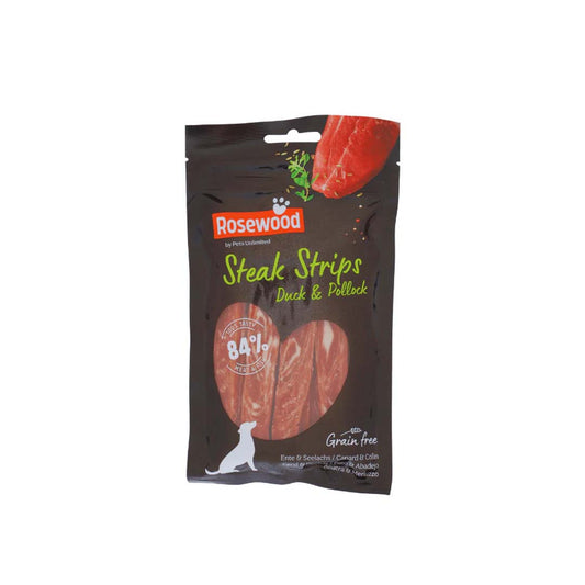 Pets Unlimited - dog rosewood Steak Fillet with Duck and Pollock - 100g