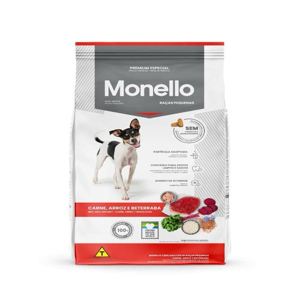 Monello - Dog Premium Small Breed Adult Dog Dry Food Beef, Rice And Beet