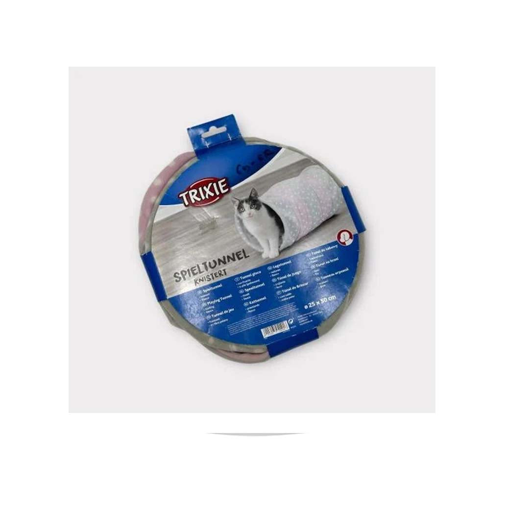 trixie - cat toy Tunnel with 4 entrance 30 x 115cm dark grey/petrol