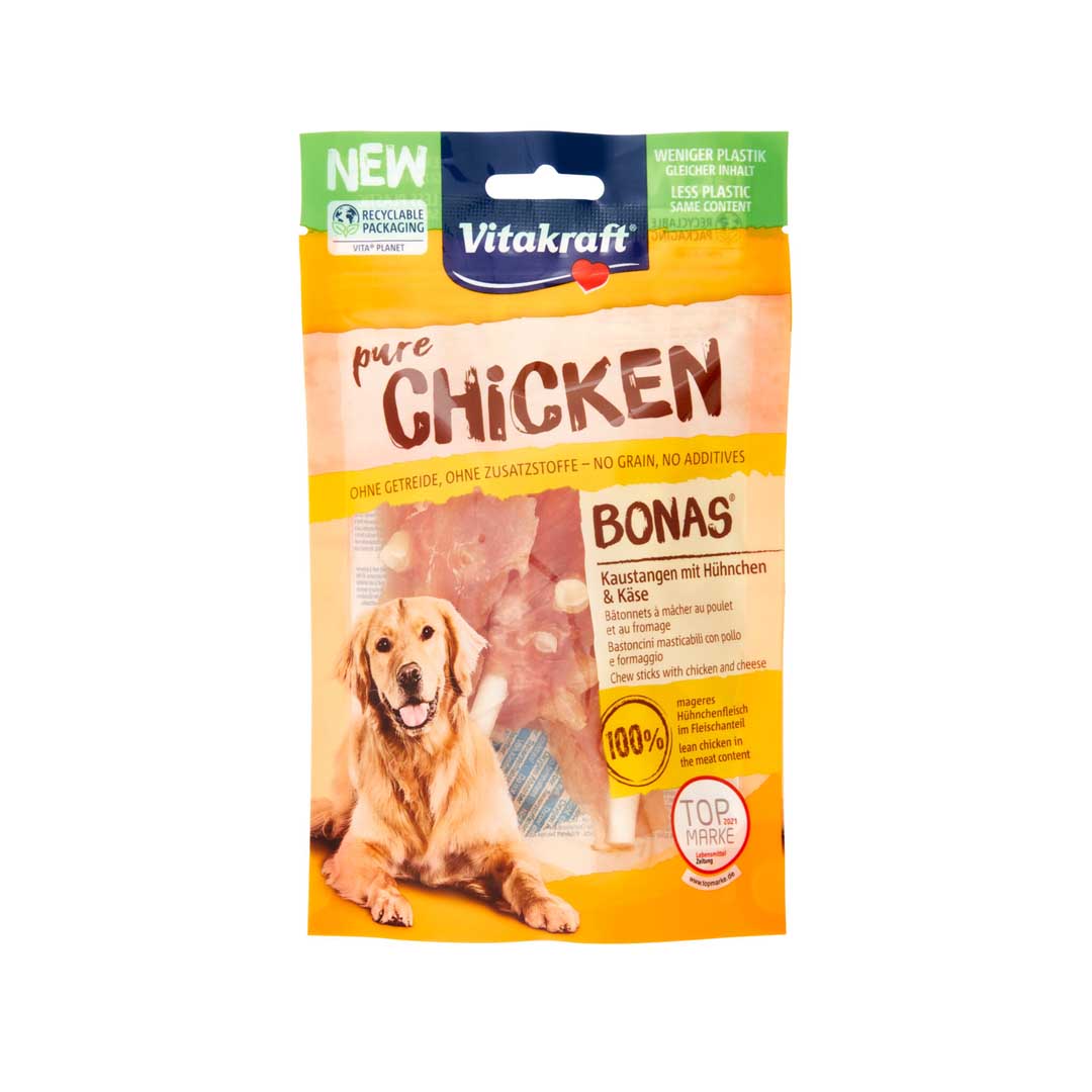 vitakraft - Dog Bonos Chicken & Cheese 80g