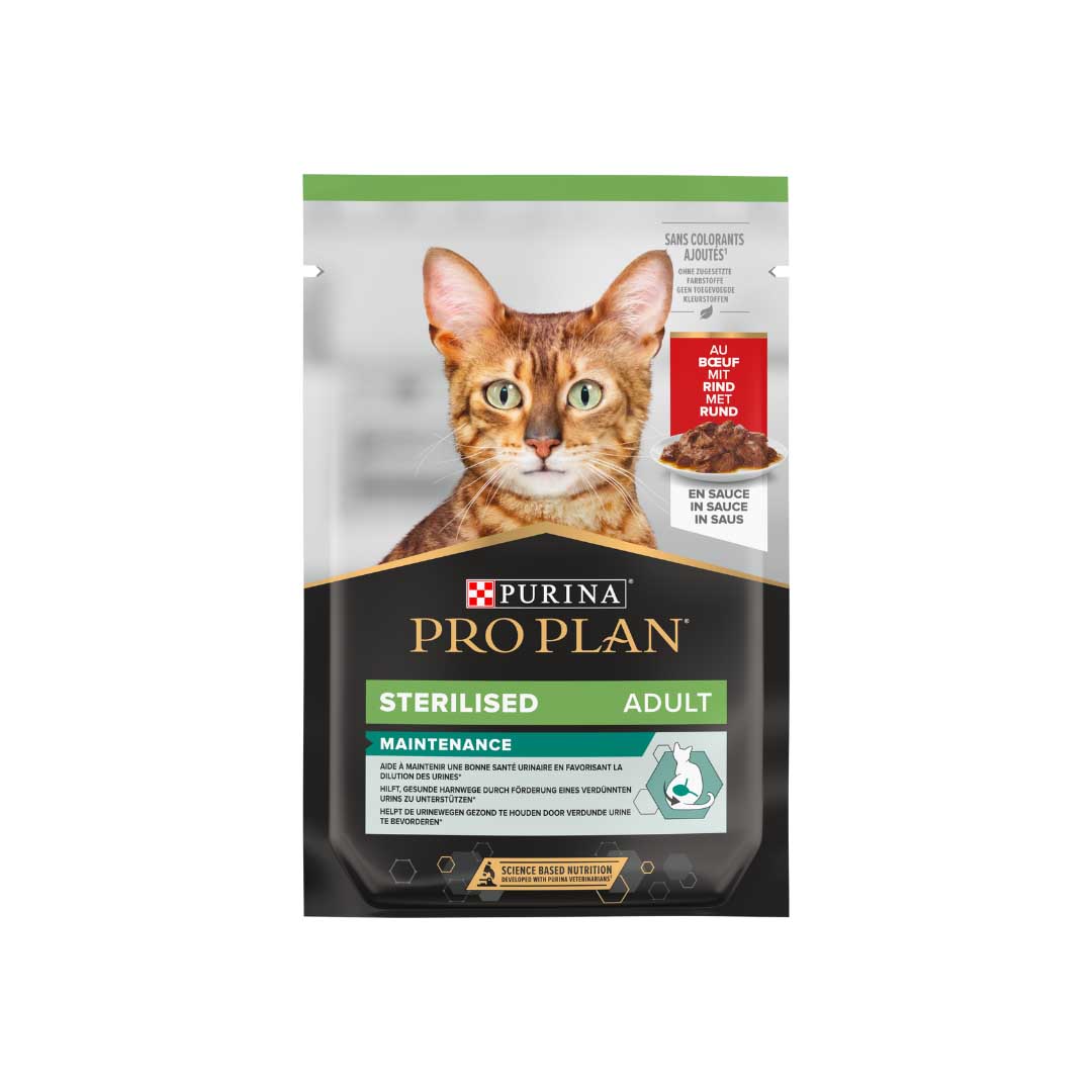 Purina Pro Plan - cat Sterilized Wet Food With Beef - 85 g