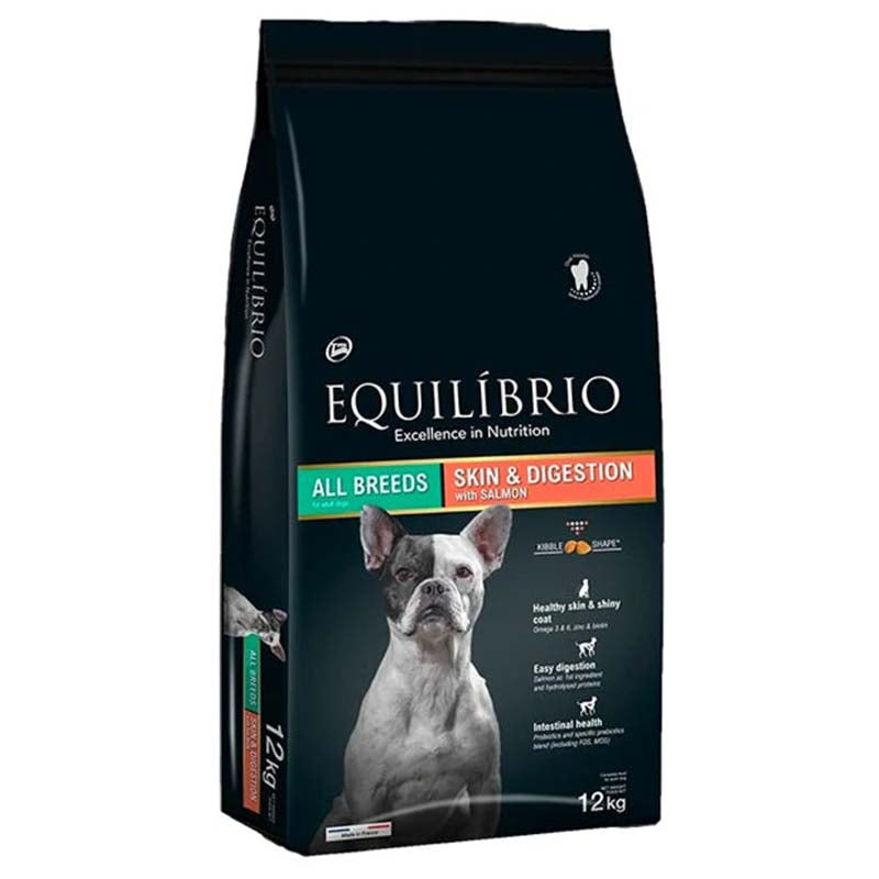 Equilibrio - Dog All Breed Skin & Digestion with Salmon 12kg