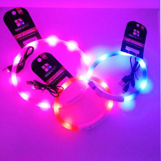 Midea Pet - Colorful Luminance Dog Collar