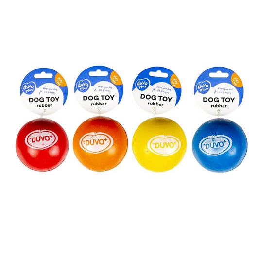 Duvo Rubber Bouncy Ball Mix Pressed - dog toy