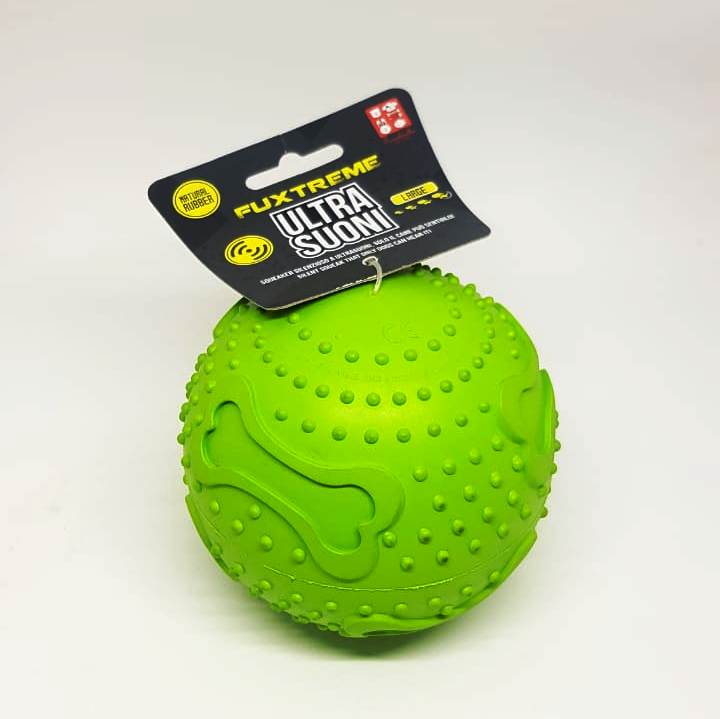 FERRIBIELLA FX Ultrasound Atomic Ball Large dog toy – Buddy Pet Shop