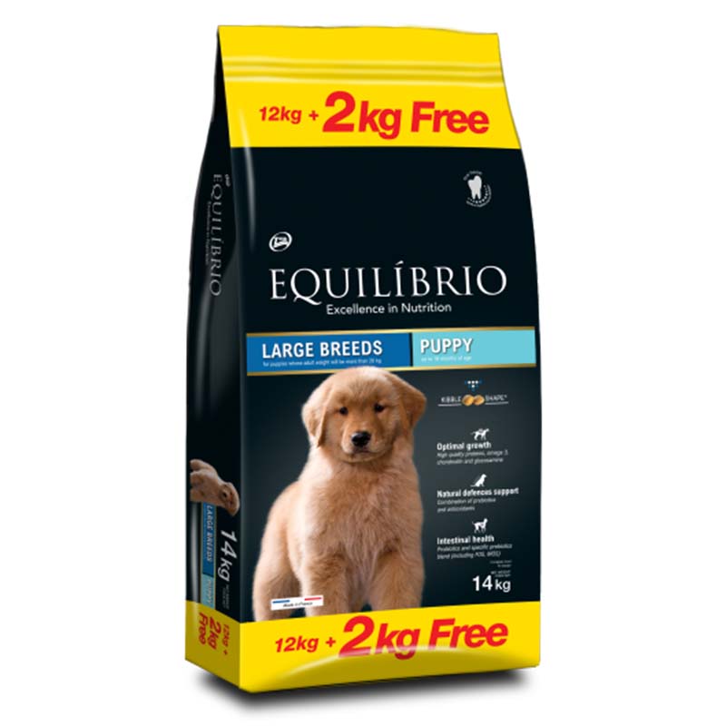 Equilibrio - Dog Large Breeds Puppy 12kg+2kg free