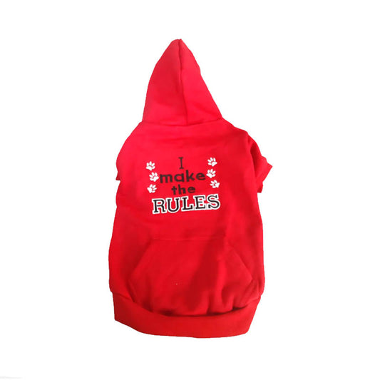 Hoodie - I make rules or it'all about the balance RED
