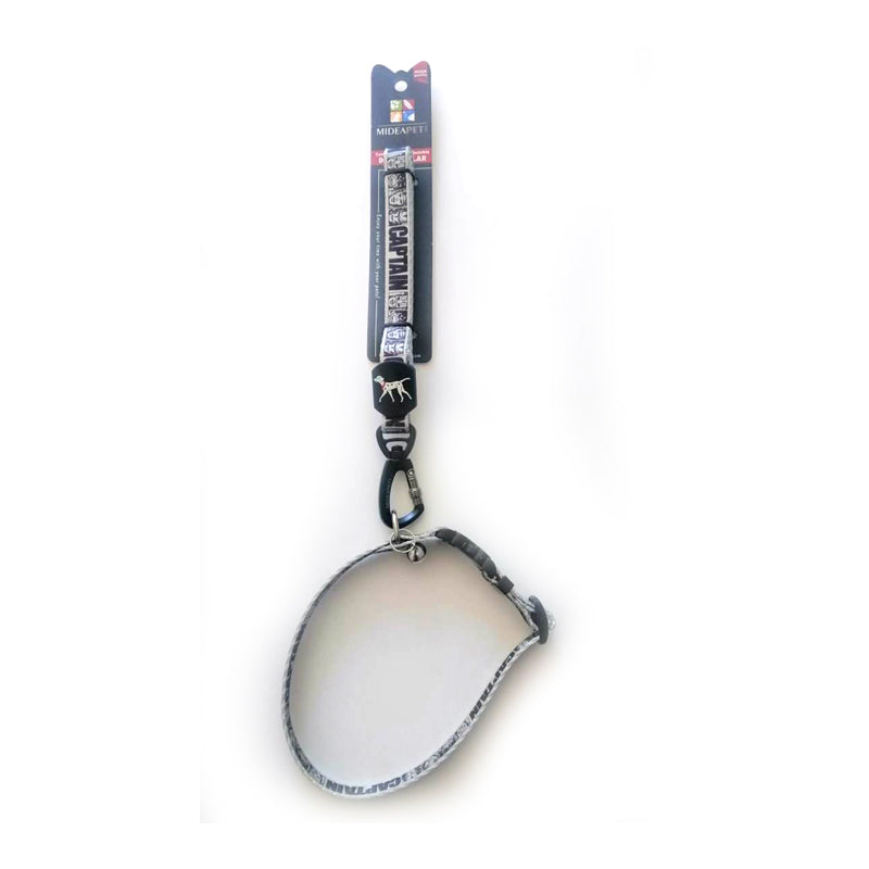 Leash + Collar Captain black & white