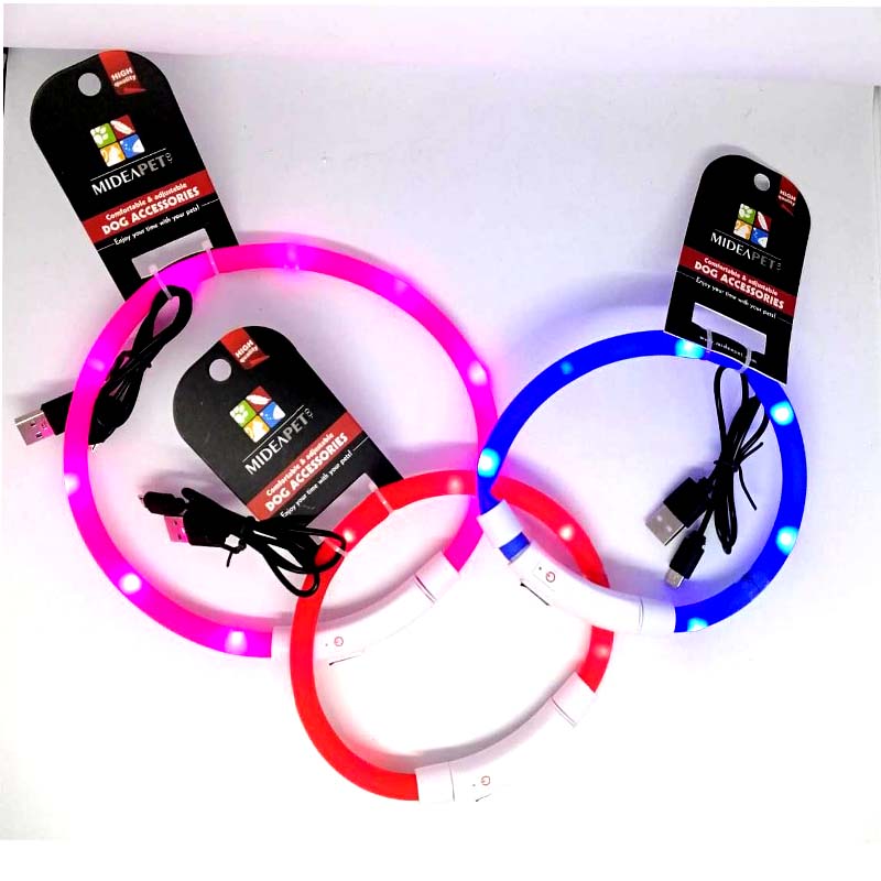 Midea Pet - Colorful Luminance Dog Collar
