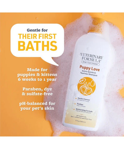Synergy Labs - Veterinary Formula, Puppy Love Shampoo, Extra Gentle & Tearless for Puppies & Kittens - 503ml