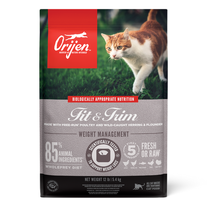 Orijen - cat fit & trim chicken, wild caught fish & turkey
