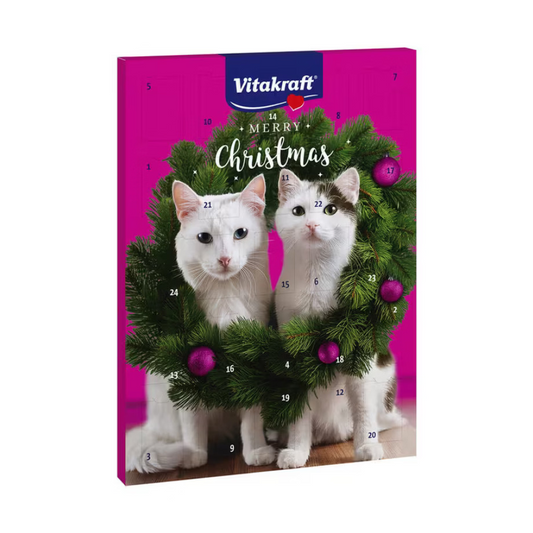 Christmas Vitakraft - cat Advent Calendar for Cats 2025, Premium Christmas Cat Treat Calendar - 24 Daily Snacks