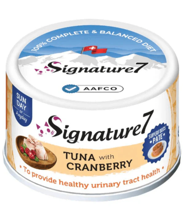 Signature7 - Cat Superfoods Pate Sunday Tuna With Cranberry For Urinary Support 80g