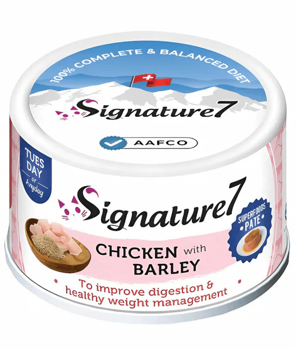 Signature7 - Cat Superfoods Pate Tuesday Chicken With Barley For a Healthy Digestion and Weight Management 80g