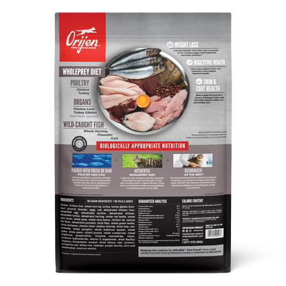 Orijen - cat fit & trim chicken, wild caught fish & turkey