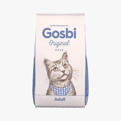 Gosbi - cat Original, Chicken, Salmon, and Tuna Adult Dry Food – Complete Nutrition 1kg-3kg-12kg
