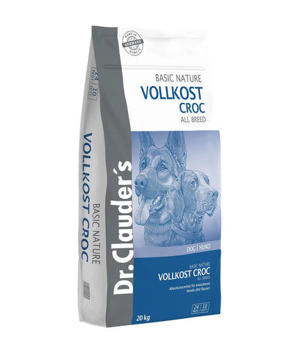Dr Clauder's - dog dry food basic nature vollcost croc 20kg
